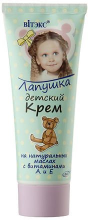 Для лица и тела витэкс лапушка крем детский на натуральных маслах с витаминами а и е, 75 мл