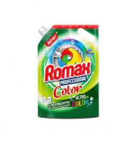 Для стирки гель-концентрат для стирки цветных вещей "romax professional" color дой-пак romax, 1.5 кг