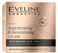 Кремы регенерирующий увлажняющий крем organic gold eveline, 50 мл.