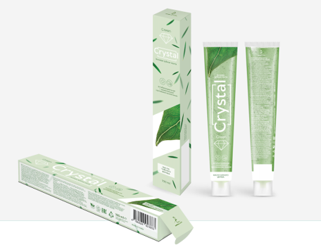 Зубные пасты гелевая зубная паста "green crystal" dorall collection, 100 г