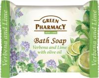 Мыло туалетное мыло "вербена и лайм с оливковым маслом" green pharmacy, 100 г