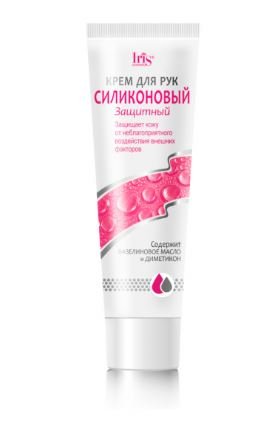Кремы, бальзамы крем для рук "силиконовый" защитный iris, 100 мл