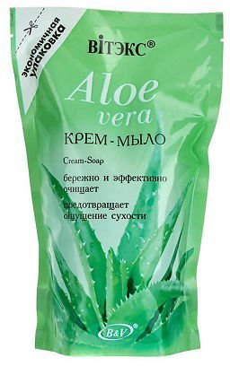 Мыло витэкс крем-мыло "aloe vera", дой-пак, 750 мл