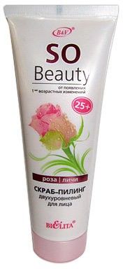 Пилинги и скрабы скраб для лица двухуровневый so beauty белита, 75 мл