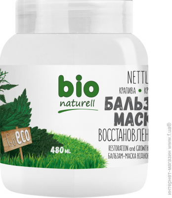 Маски bio naturell бальзам-маска для волос "крапива",  480 мл