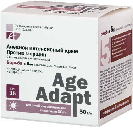 Увлажнение и питание крем "дневной интенсивный против морщин" age adapt spf15, 50 мл