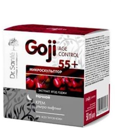 Увлажнение и питание dr.sante goji age control ночной крем ультра-лифтинг "микроскульптор" 55+, 50 мл