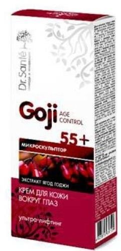 Уход за кожей вокруг глаз dr.sante goji age control крем для кожи вокруг глаз ультра-лифтинг 55+ "микроскульптор", 15 мл