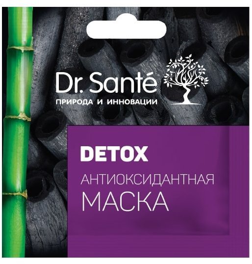 Маски для лица антиоксидантная маска detox dr.sante, 12 мл (саше)