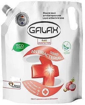 Мыло galax антибактериальное жидкое мыло galax "фрукт дракона и макадамия" дой-пак, 500 мл