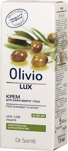 Уход за кожей вокруг глаз крем для кожи вокруг глаз "olivio lux" dr.sante, 15 мл