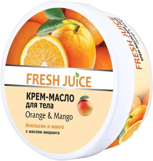 Кремы, масла, молочко для тела fresh juice крем-масло для тела "апельсин и манго" с маслом амаранта, 225 мл
