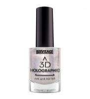 Для маникюра и педикюра лак для ногтей 3d holographic тон 715 магический опал luxvisage