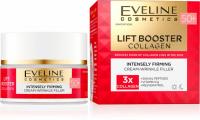 Кремы укрепляющий крем-корректор против морщин 50+ день/ночь lift booster collagen eveline, 50 мл