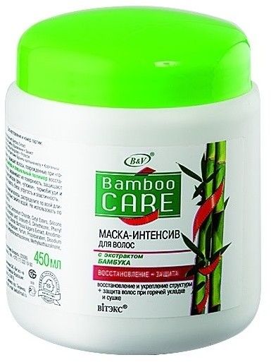 Маски витэкс bamboo care маска-интенсив для волос "восстановление+защита", 450 мл