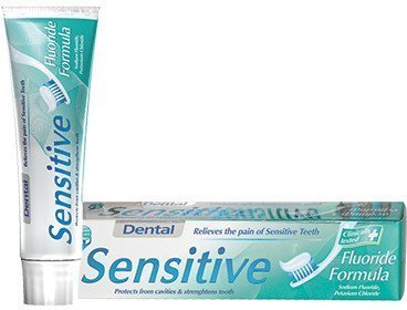 Зубные пасты зубная паста dental sensitive fluorid rubella, 100 мл