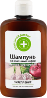 Шампуни шампунь луково-чесночный укрепление против выпадения волос домашний доктор, 300 мл