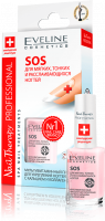 Для ногтей лечебный лак для мягких и тонких ногтей sos eveline, 12 мл