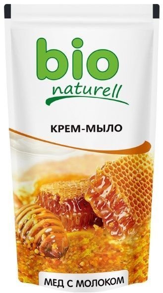 Мыло крем-мыло "мед с молоком" bio naturell, 500 мл