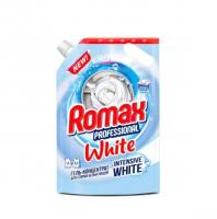 Для стирки гель-концентрат для стирки белых вещей "romax professional" white дой-пак romax, 1.5 кг