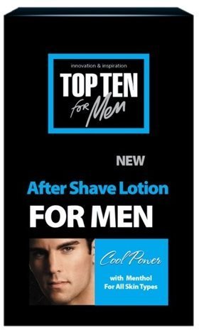Бритье лосьон после бритья "cool power" top ten for men, 100 мл
