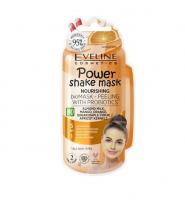 Маски для лица питательная  bioмаска-пилинг с пробиотиками серии power shake mask eveline, 10 мл