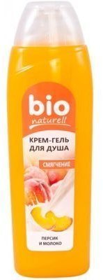 Гели для душа крем-гель для душа "персик и молоко. смягчение" bio naturell, 500мл