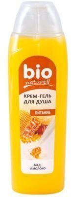 Гели для душа крем-гель для душа "мед и молоко" bionaturell, 500мл