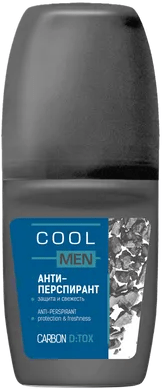 Дезодоранты cool men detox carbon. антиперспирант роликовый, 50 мл