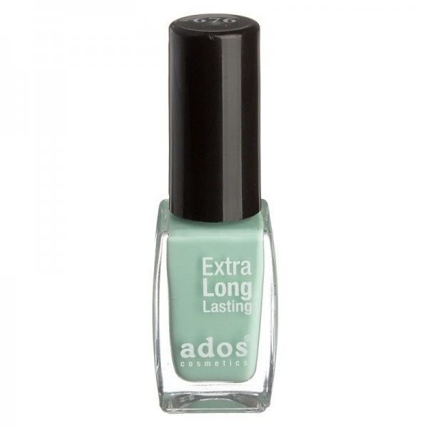 Для ногтей лак для ногтей "extra long" ados, №676 (бледно-бирюзовый), 9 мл
