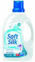 Для стирки средство для стирки жидкое "soft silk" universal romax, 4,5 кг