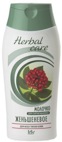 Демакияж iris herbal care молочко для снятия макияжа "женьшеневое" для всех типов кожи, 200 мл