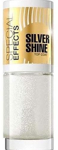 Для ногтей лаковое покрытие с блестками "special effect" eveline, 5 мл, №151 silver shine