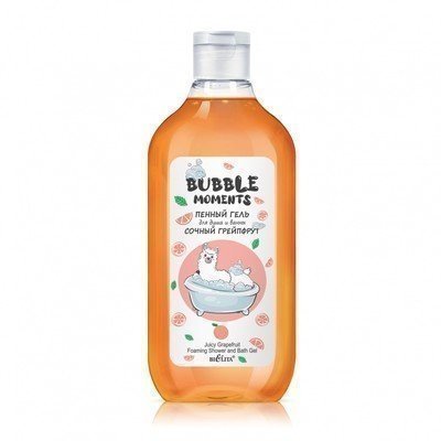 Гели для душа белита bubble moments пенный гель для душа и ванны "сочный грейпфрут", 300 мл