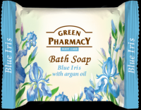 Мыло туалетное мыло "голубой ирис с аргановым маслом" green pharmacy, 100 г