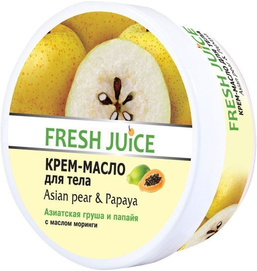 Кремы, масла, молочко для тела fresh juice крем-масло для тела "азиатская груша и папайя" с маслом моринги, 225 мл