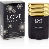 Парфюм туалетная вода мужская love feelings black azalia parfums, 95 мл
