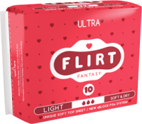 Интимная гигиена гигиенические прокладки ultra teen soft & dry (3 капли, 240 мм) comfort fantasy flirt, 10 шт