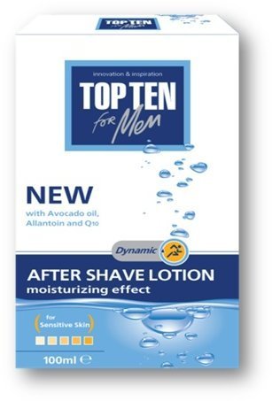 Бритье лосьон после бритья "dynamic" для чувствительной кожи top ten for men, 100 мл