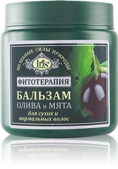 Бальзамы и кондиционеры iris соsmetic фитотерапия бальзам "олива и мята" для сухих и нормальных волос, 500 мл