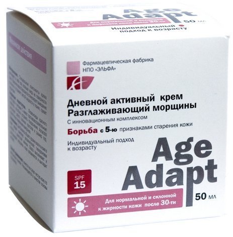Увлажнение и питание дневной крем "разглаживающий морщины" age adapt, 50 мл