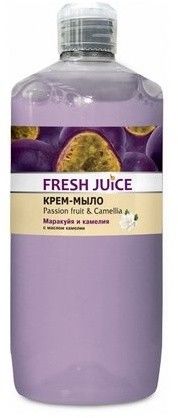 Мыло fresh juice крем-мыло "маракуйя и камелия" с маслом камелии, 1000 мл