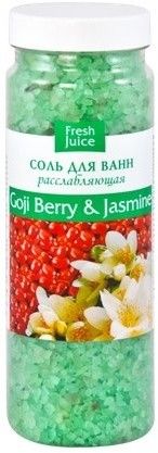 Пена, соль, масло для ванн соль для ванн "goji berry & jasmine" fresh juice