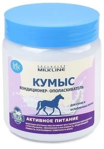 Бальзамы и кондиционеры iris соsmetic exclusive milk line кондиционер-ополаскиватель "кумыс" для сухих и ослабленных волос, 500 мл
