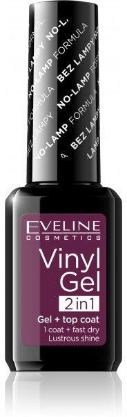 Для ногтей лак для ногтей виниловый vinyl gel 2 в 1 №209 eveline, 12 мл