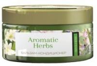 Бальзамы и кондиционеры бальзам - кондиционер "aromatic herbs" тубероза и яблоко для сухих и ломких волос romax, 300 г