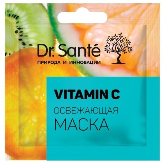 Маски для лица освежающая маска vitamin c dr.sante, 12 мл (саше)