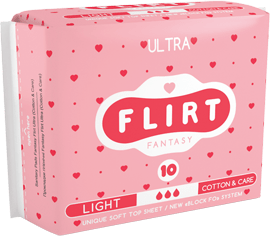 Интимная гигиена гигиенические прокладки ultra teen cotton & care (3 капли, 240 мм) comfort fantasy flirt, 20 шт