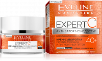 Кремы крем-сыворотка для лица для зрелой, сухой и чувствительной кожи "expert с 40+" eveline, 50 мл