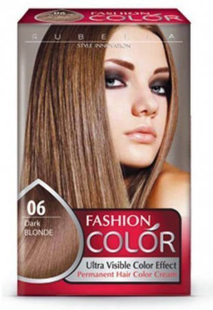 Окрашивание волос краска для волос fashion color №06 "dark blonde" rubella, 100 мл